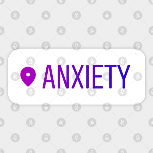 Anxiety Sticker by Nixart